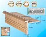 Treppenkantenprofil Standard 8,5 Messing für Laminat und Vinyl bis 8 mm: