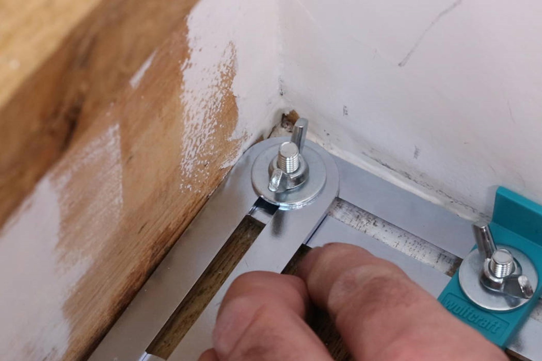 Aluminium Treppenlehre - Sechskant Flachlehre Mit Rändelschrauben