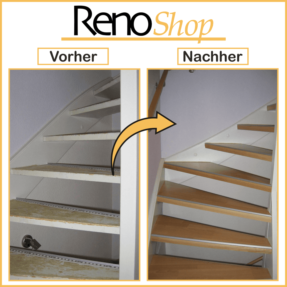 Verkleidung oofene Treppenstufen Laminat