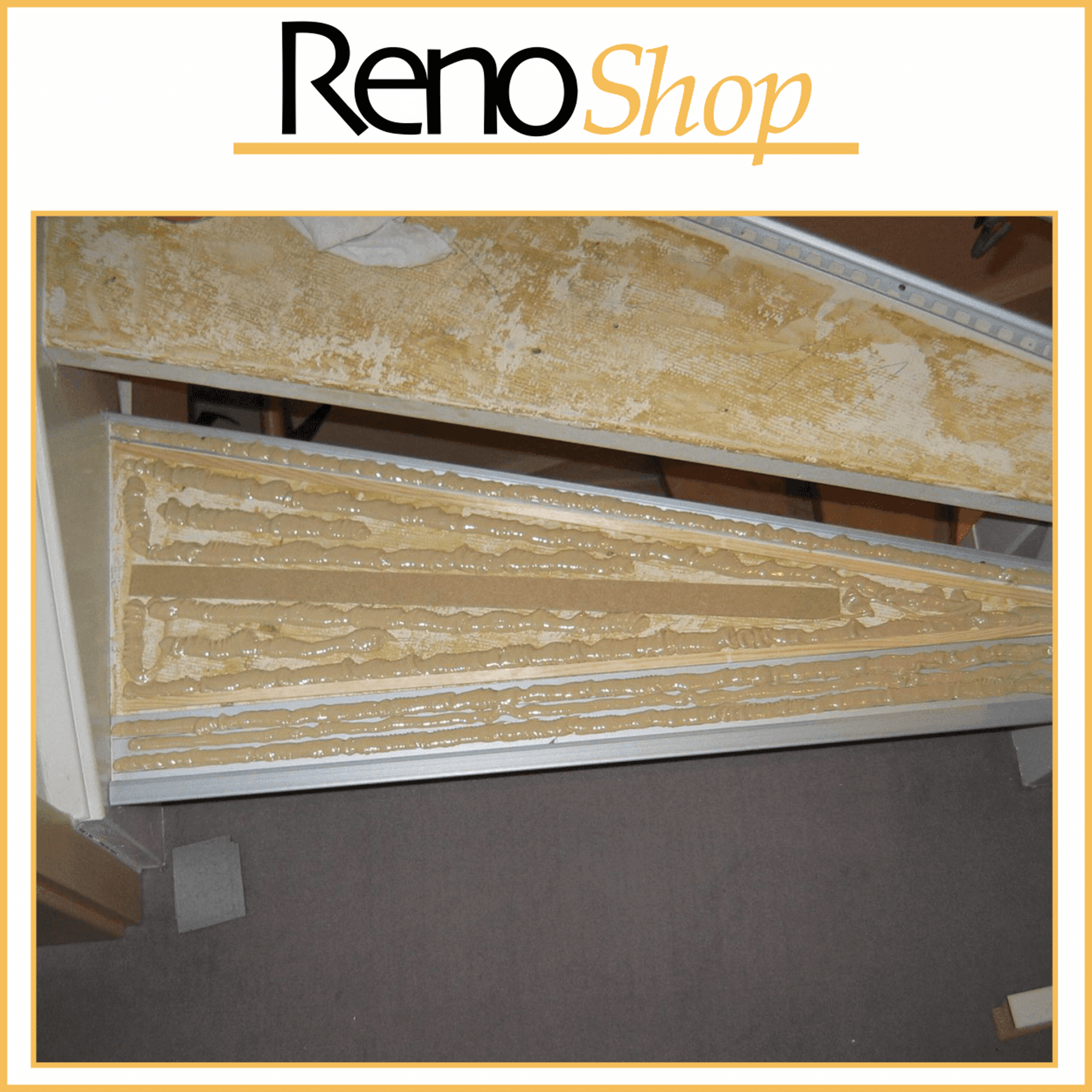 Spindeltreppe mit Laminat belegen