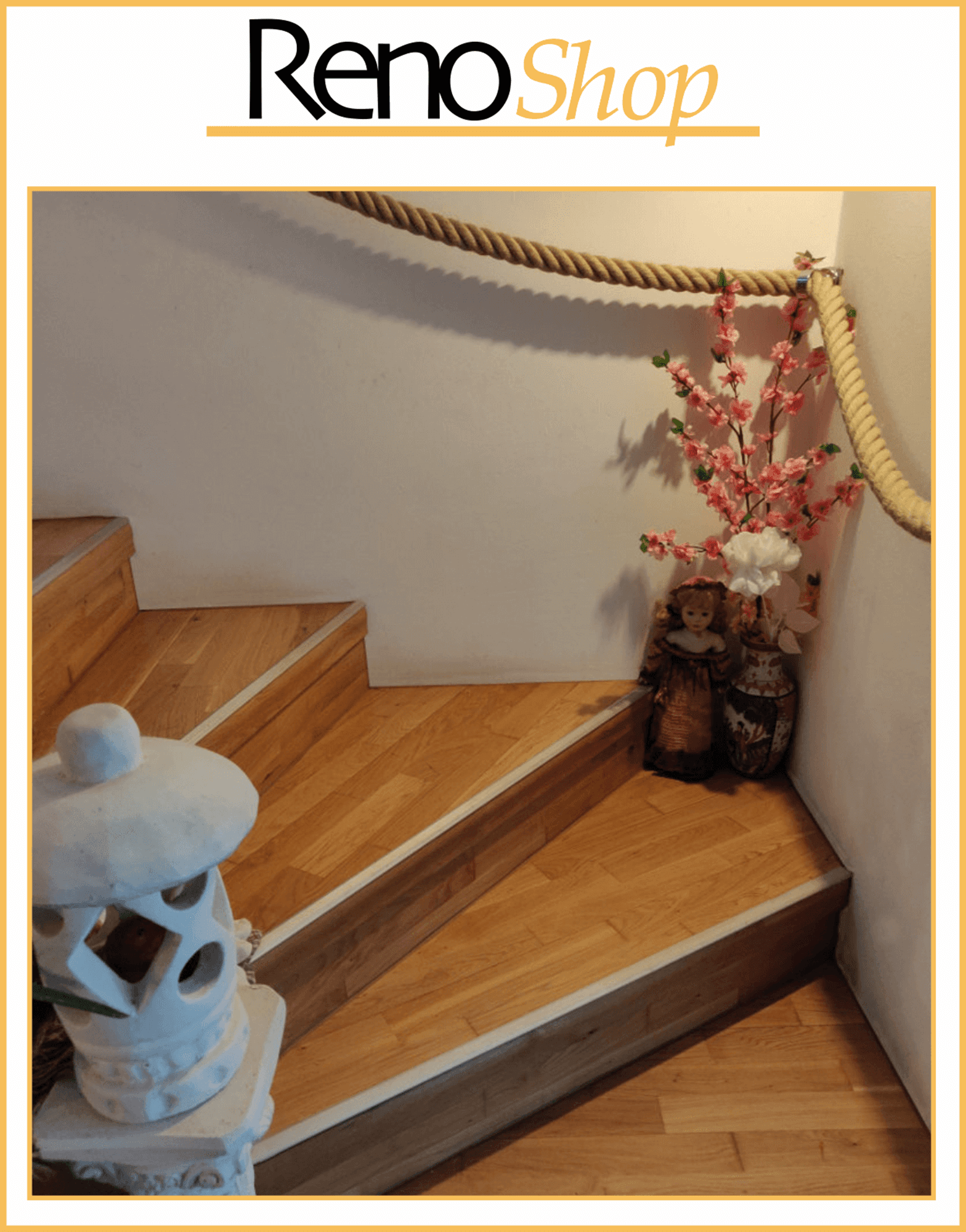 Treppe aus Beton mit Parkett verkleiden