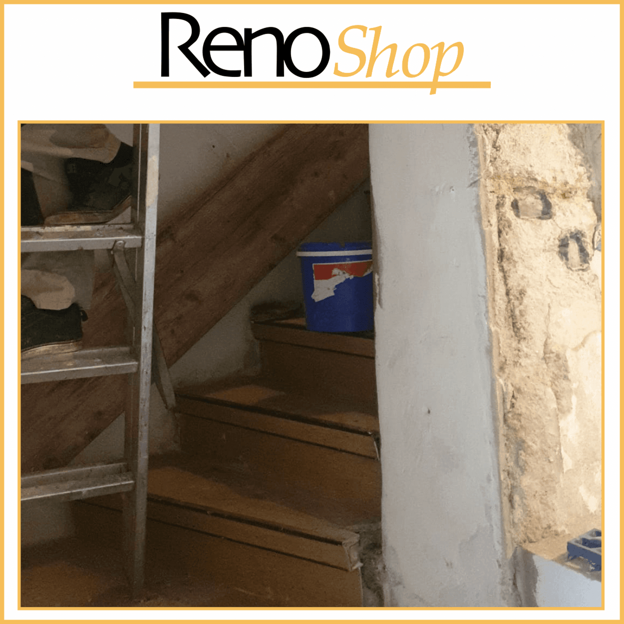 Treppenhaus vor der Renovierung