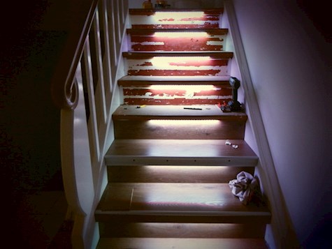 Treppen renovieren - Treppe mit Laminat verkleiden