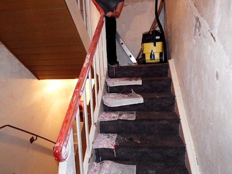 Treppenrenovierung - Treppe mit Laminat verkleiden