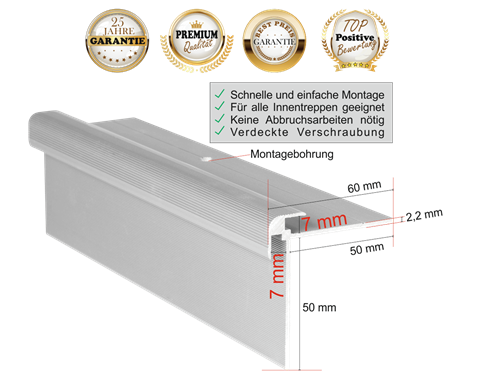 Treppenprofil für Treppensanierung: