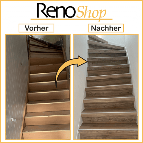Treppenverkleidung Vorher / Nachher Bilder
