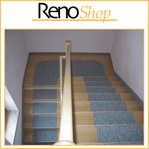 Betonstufen mit Parkett belegen