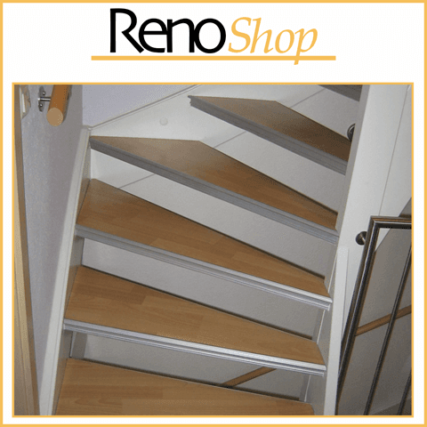 Spindel-Treppe erneuern mit Laminat