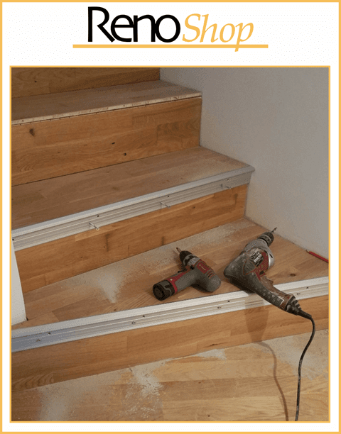 Betontreppe mit Holz verkleiden