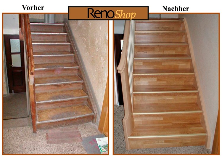 Holztreppenstufen renovieren