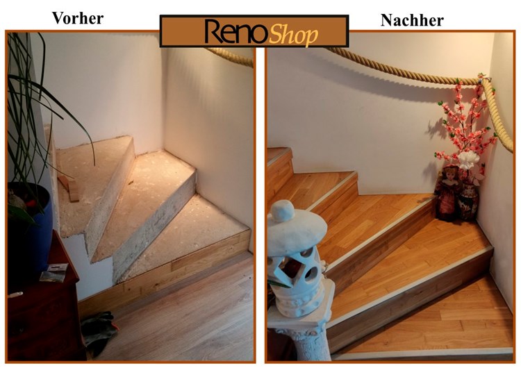 Parkett auf Treppen verlegen