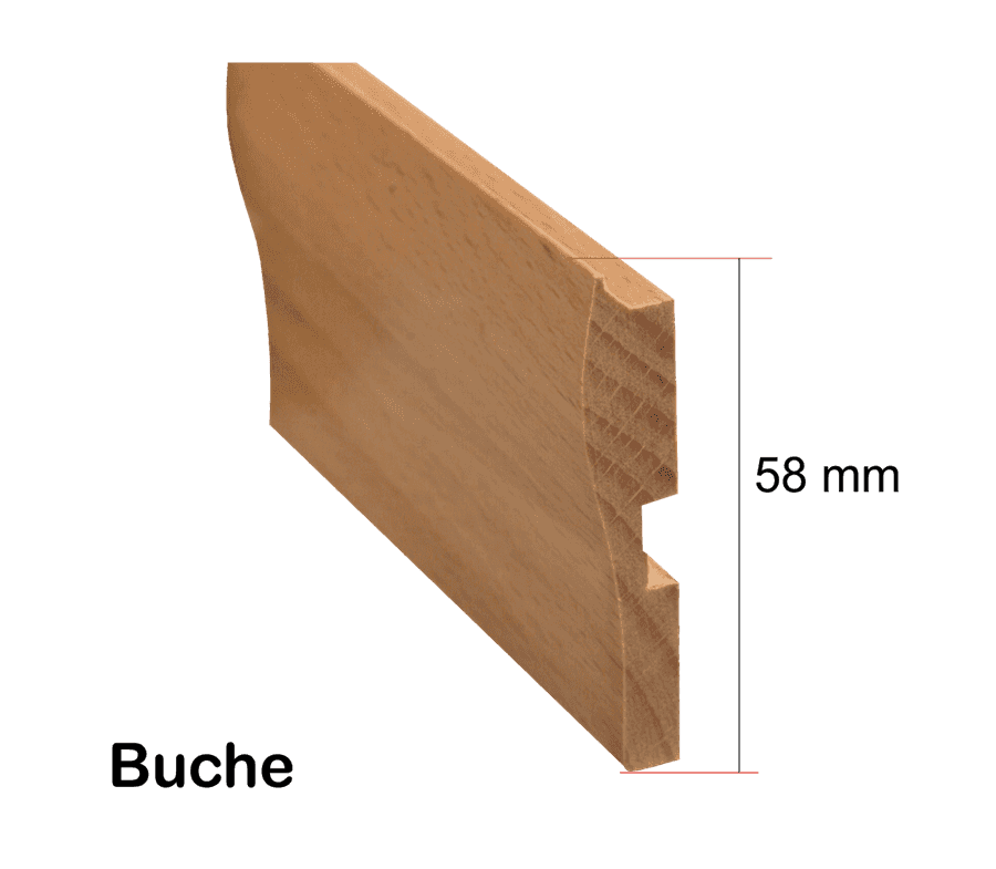 Massivholzblende BUCHE - Massivholz