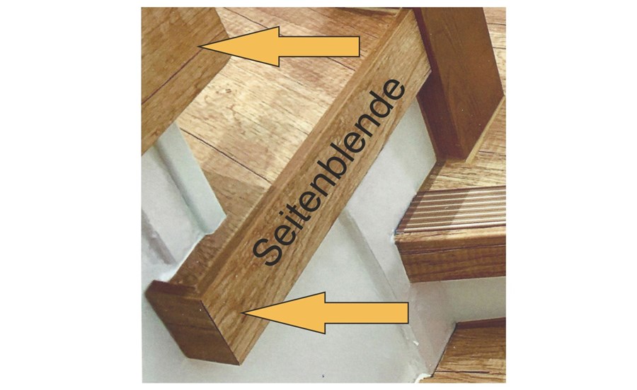 Seitenblende - seitlicher Abschluss bei offenen Treppen