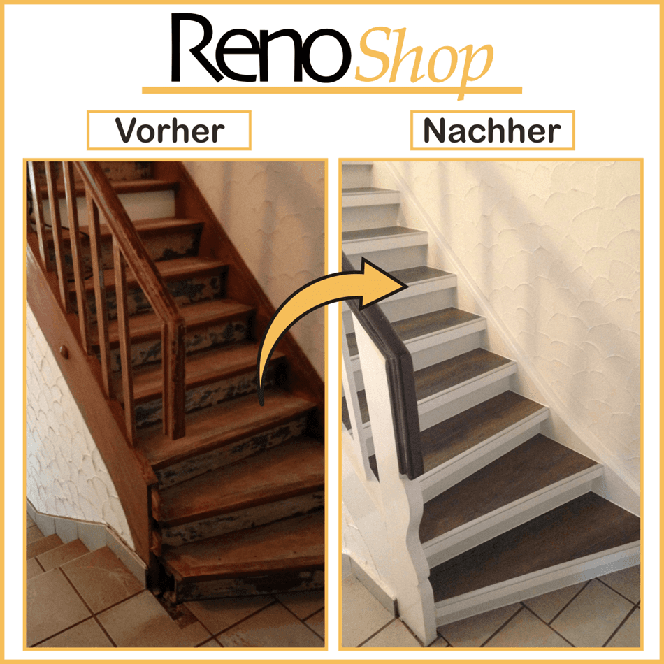 Treppenrenovierung mit Laminat